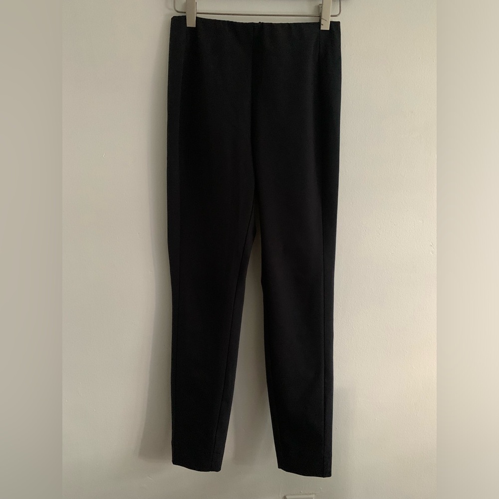 Straight leg high waisted black pants